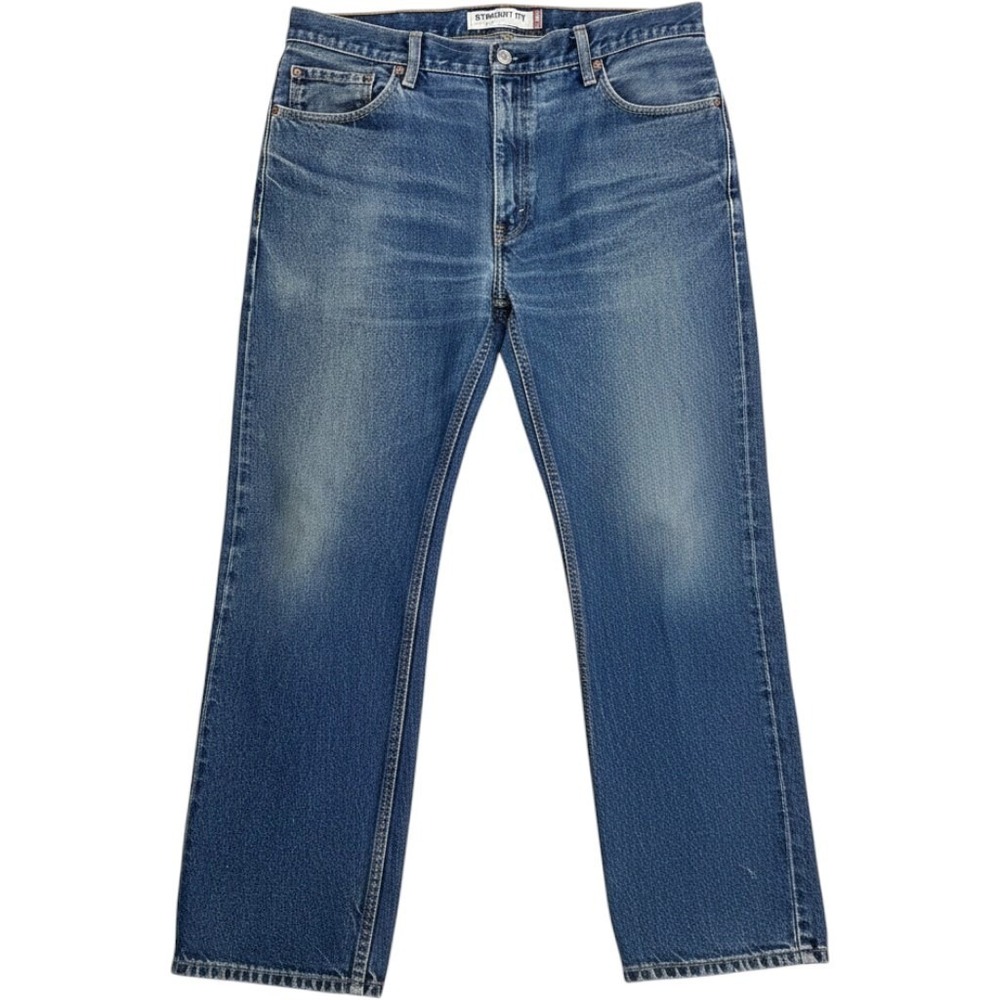 Levi's 505 Straight Fit Mens 34x29 Blue Medium Wash Denim Jeans Classic Casual